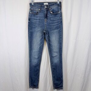 78&Sunny Skinny Jeans‎ High Rise Medium Wash Blue Faded Whiskered Size 4